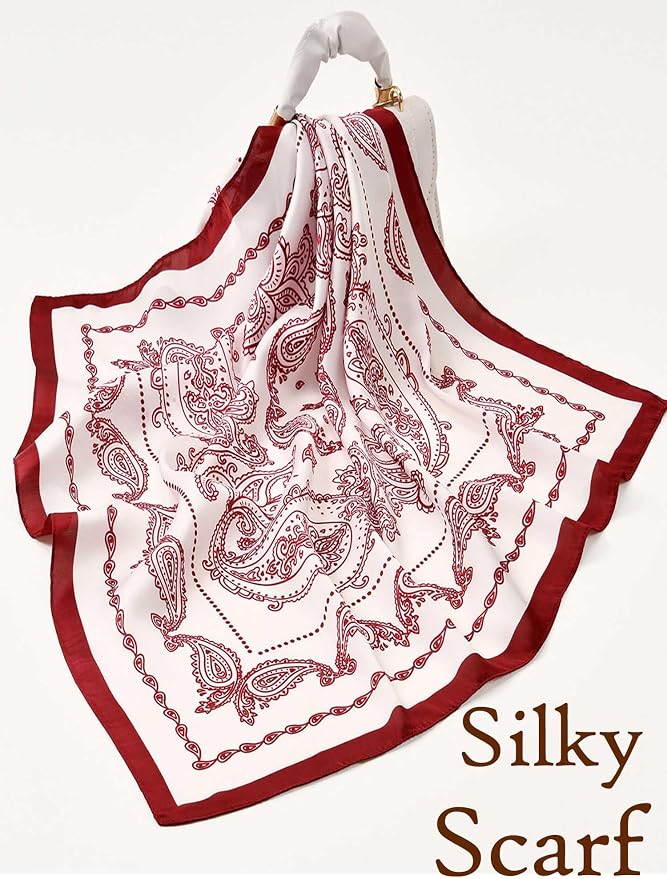 Silky Scarf for Women Lightweight Satin Bandanas Neck Hair Wrap For Sleeping - Image 5