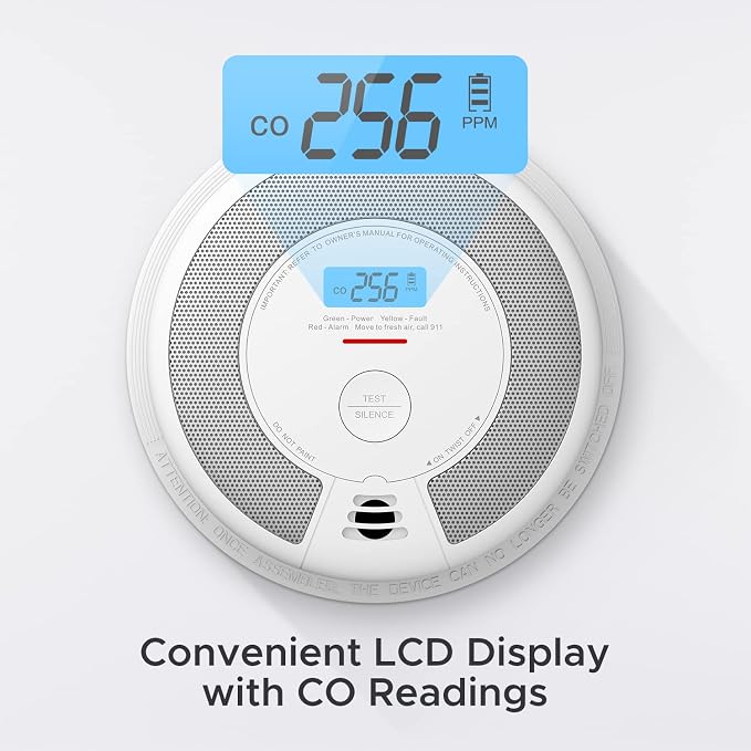 X-Sense Combination Smoke & CO Alarm, 10-Year Battery, Large LCD, UL 217 & UL - Image 6