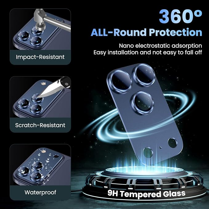 Uyiton Compatible with iPhone 17 Pro Camera Lens Protector - Image 2