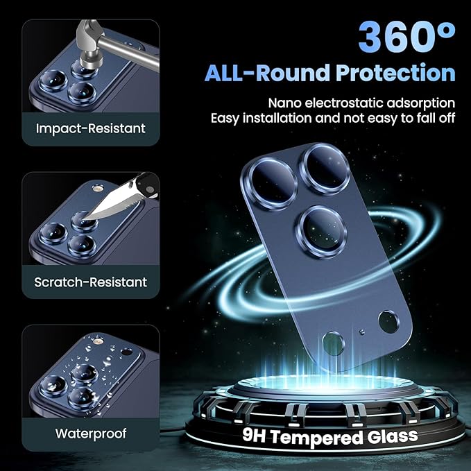 Uyiton Compatible with iPhone 17 Pro Camera Lens Protector - Image 2