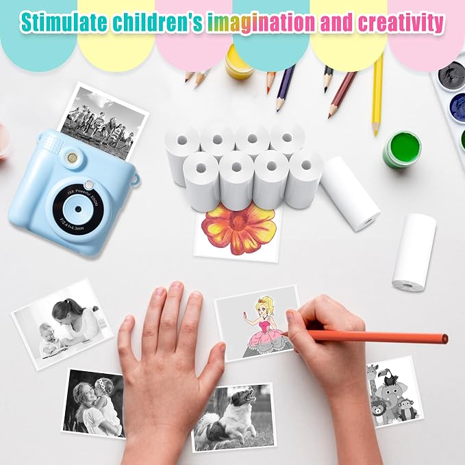 32 Rolls Instant Print Camera for Kids Refill Print Paper - Image 3
