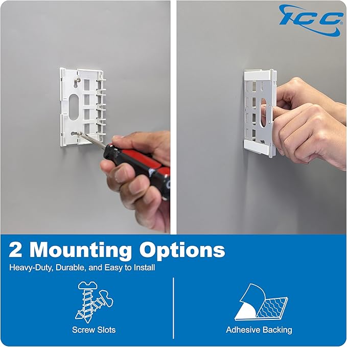 ICC 4 Port Surface Mount Box in White, 5 Pack, Works - Image 3