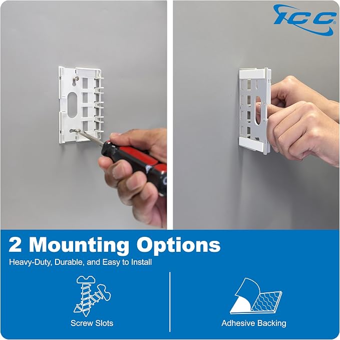 ICC 4 Port Surface Mount Box in White, Works - Image 3
