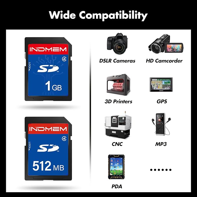 SD Card 512MB+1GB, Class 4 Flash Memory Card MLC Standard Secure Digital Cards - Image 5