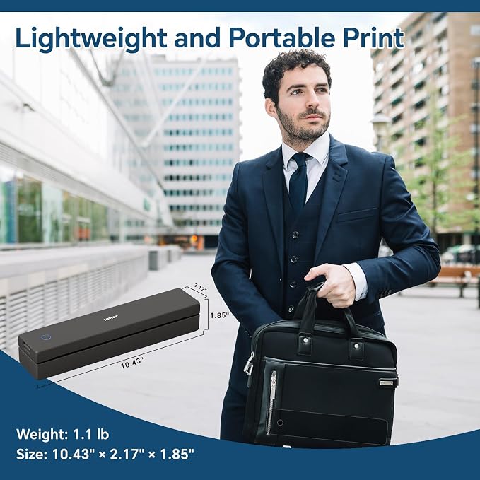 HPRT Portable Thermal Printer-Inkless Printer, Supports Thermal Paper&Labels - Image 2