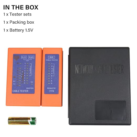 Network Cable Tester Ethernet Continuity Tester POE/RJ45/RJ11/RJ12/CAT5/CAT6 - Image 8