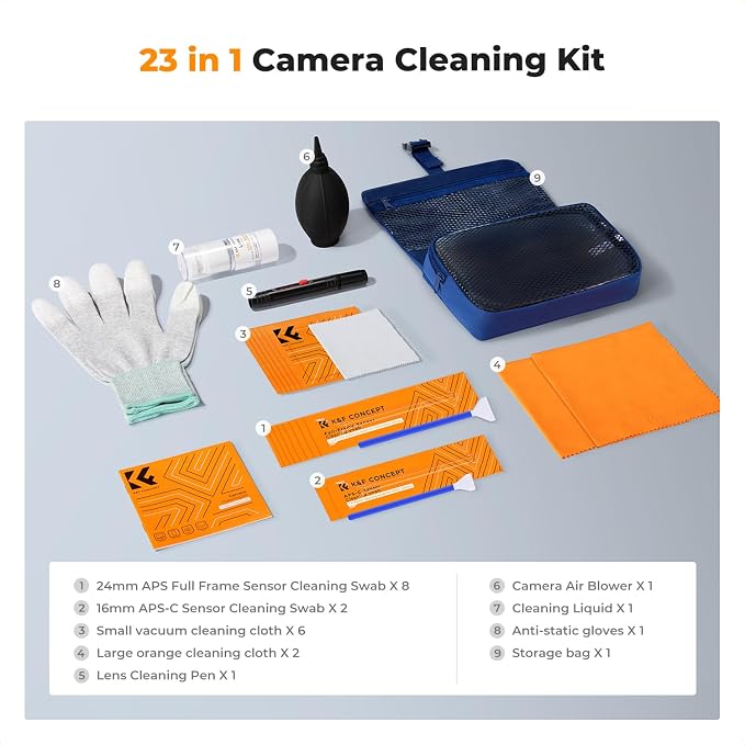 K&F CONCEPT Professional Lens Cleaning Kit - Image 2