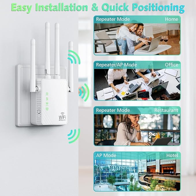WiFi Extender Signal Booster Up to 10000sq.ft and 50+ Devices, WiFi Range - Image 7