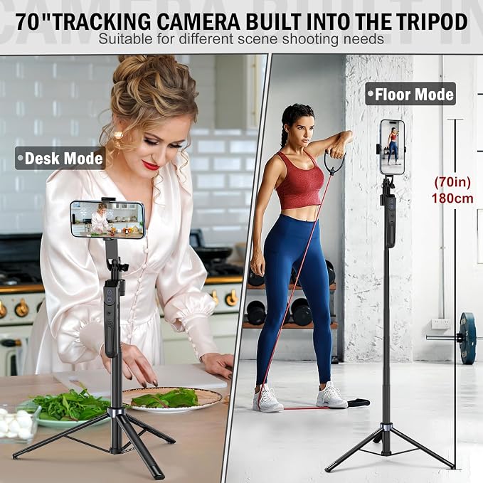 Auto Face Tracking Tripod 360 Rotation - Image 2