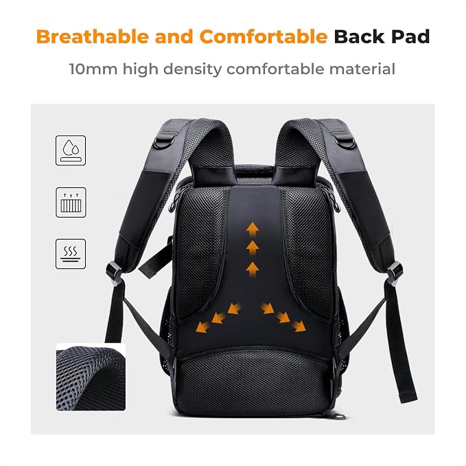 K&F CONCEPT Camera Backpack, 25L Large Capacity Camera Bag - Image 4