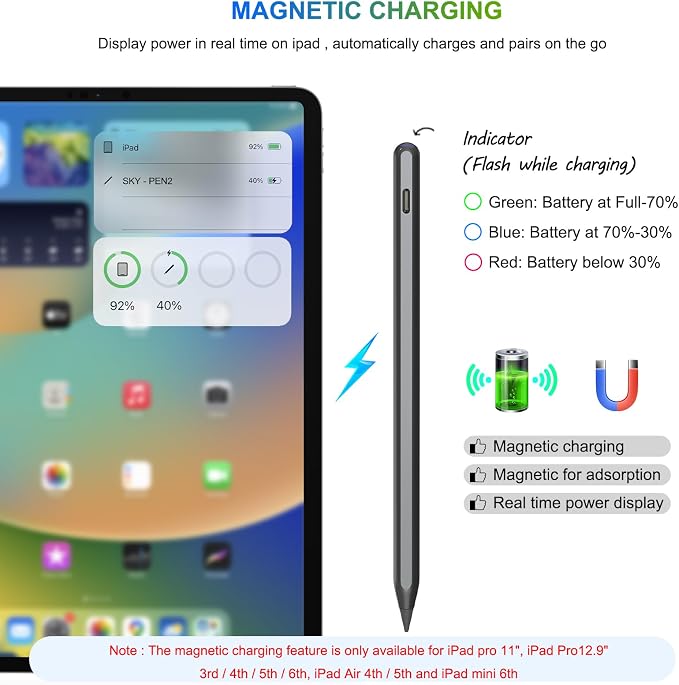 HATOKU Pencil 2nd Generation Wireless Charging, Pencil - Image 2