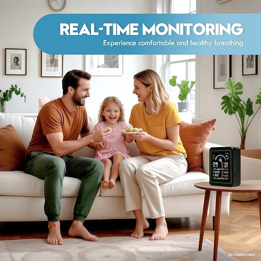 10 in 1 Indoor Air Quality Monitor, Portable Smartair air Quality Tester - Image 6