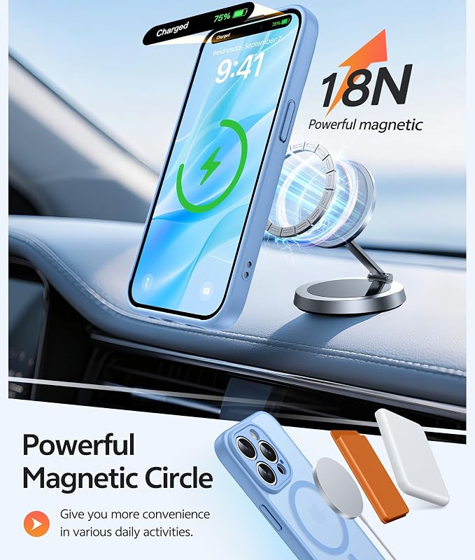 FNTCASE for iPhone 15 Pro Case: Translucent Matte Cases - Image 3