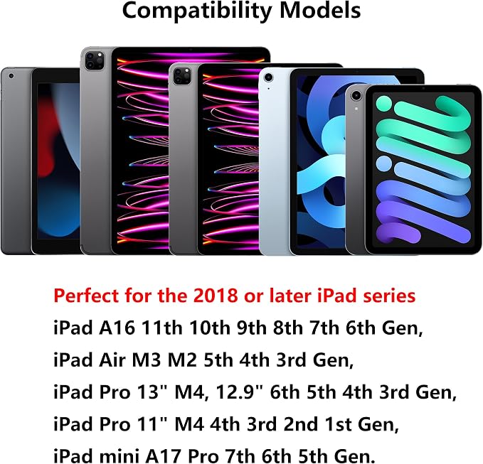 Stylus Pen for iPad A16 11th 10th 9th 8th 7th 6th Generation, iPad Pro 12.9 11 - Image 2