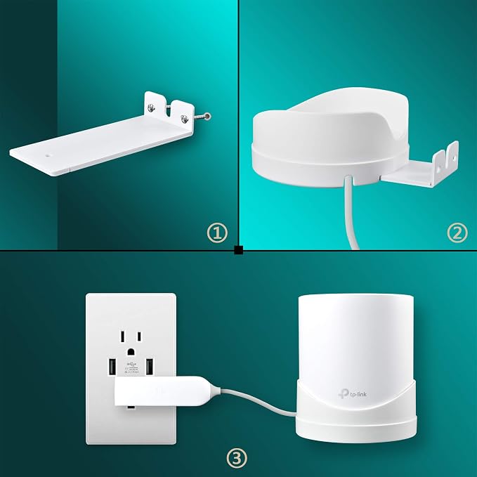 Wall Mount Bracket for Deco X55, X55 Pro, X60 Mesh WiFi System（3 Pack - Image 4