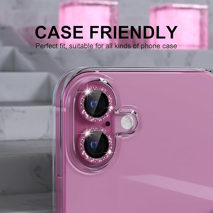 Choiche Compatible for iPhone 16 /iPhone 16 Plus Camera Lens Protector Bling - Image 4