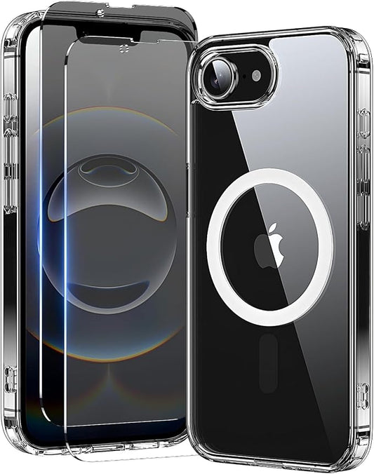 toushion 3 in 1 for iPhone 16E Case Clear/iPhone 17E Case, Not Yellowing by Unknown