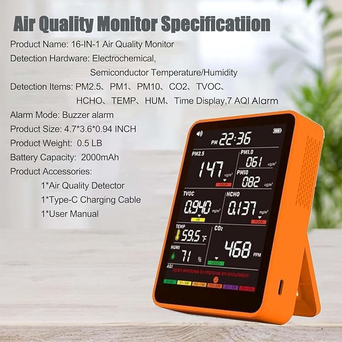 Professional Indoor Air Quality Monitor - Image 6