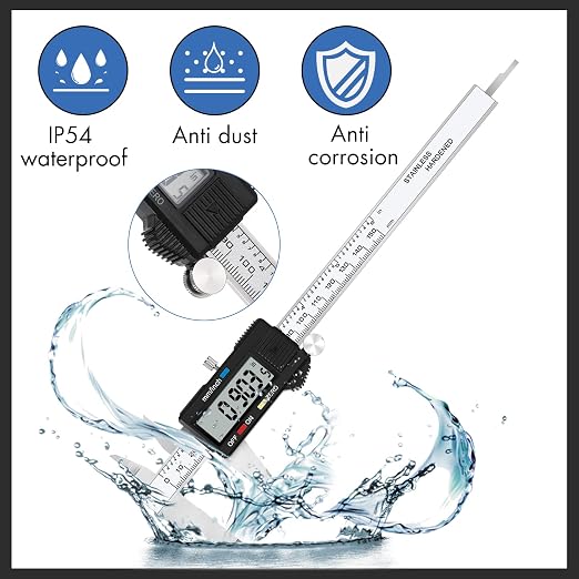 Electronic Digital Caliper Measuring Tool, Stainless Steel Vernier Caliper - Image 2