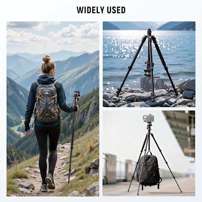 NEEWER Basics 70.9" Camera Tripod Monopod - Image 6