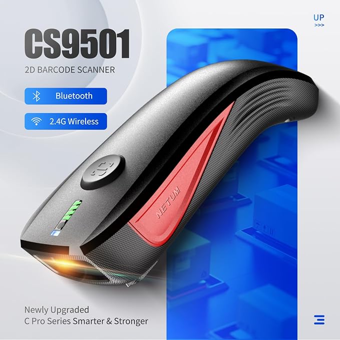 NETUM CS9501 Bluetooth QR Code Scanner– Upgraded Wireless Barcode Scanner - Image 2