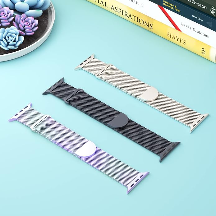 3 Pack Mesh Metal Band Compatible - Image 2