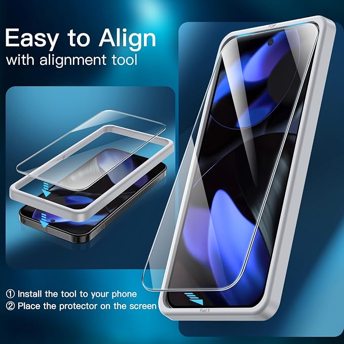 JETech Screen Protector for Google Pixel 9 - Image 5