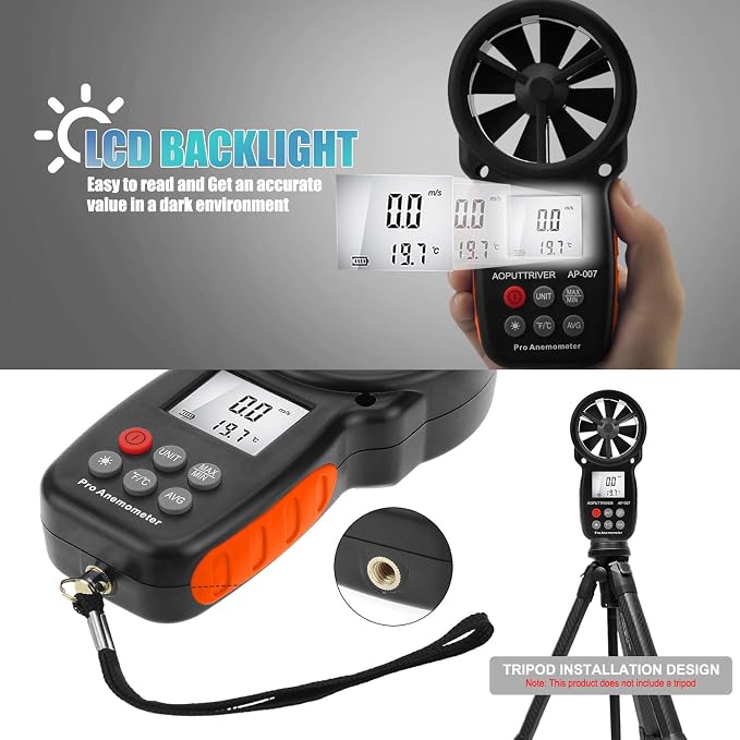 Anemometer Handheld Wind Speed Meter - Image 5