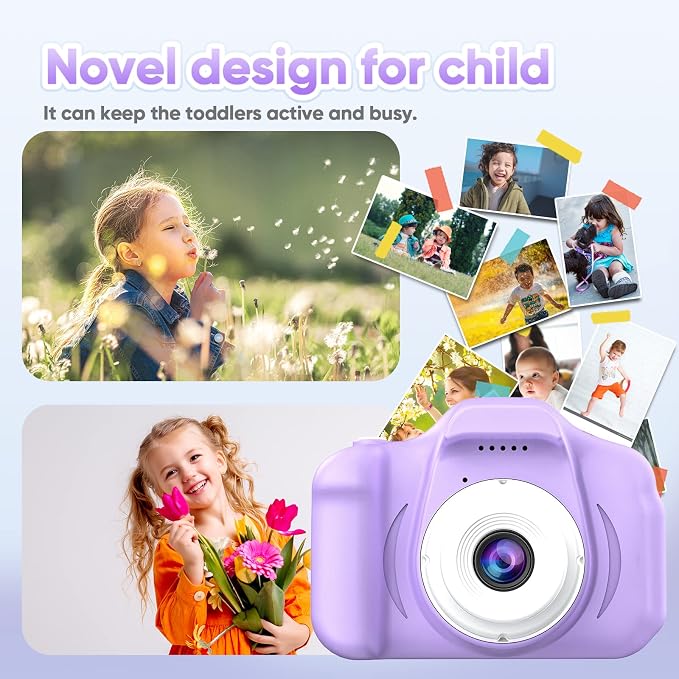 Seckton Upgrade Kids Selfie Camera, Christmas Birthday Gifts - Image 6