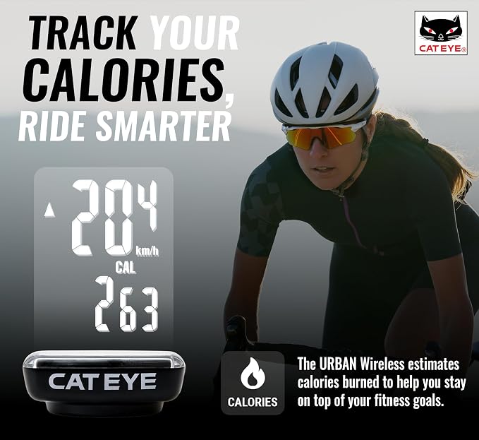CATEYE Urban Wireless Bike Computer – Analog Speedometer & Odometer - Image 2