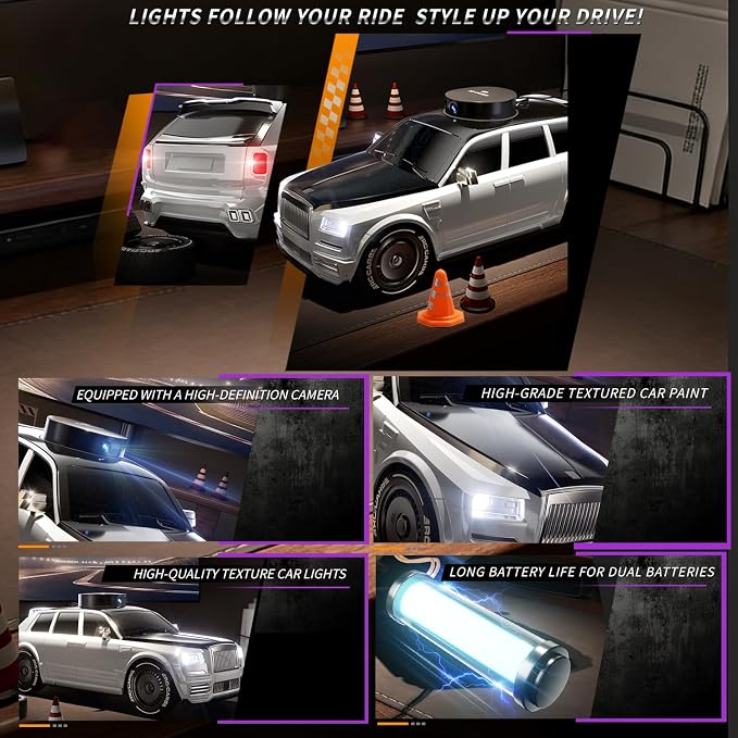 RC Car with Camera and 4.5" Screen, 1080P FPV Remote Control Car with Rotating - Image 3