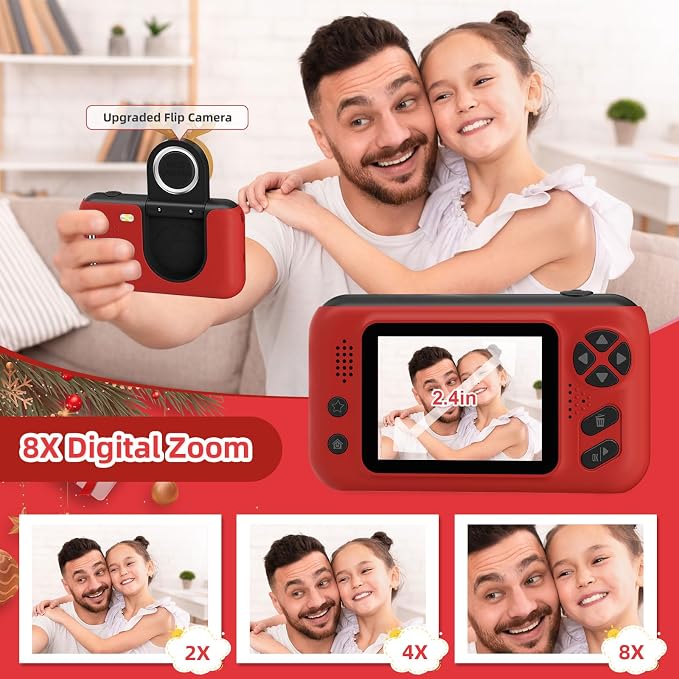 Makolle Kids Camera for Girls, mini Camera for Childrens Age 3-8, Drop Proof - Image 3