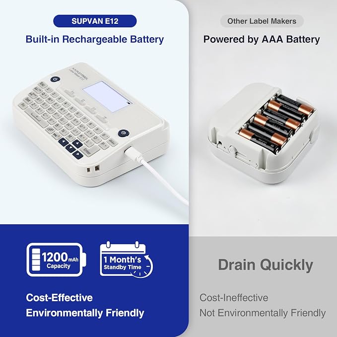 SUPVAN E12 Bluetooth Label Maker Machine - Image 4