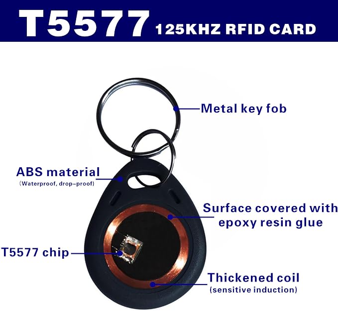 30pcs T5577 RFID Card 125khz RFID Card Writable 125khz Key Fob Compatible - Image 3