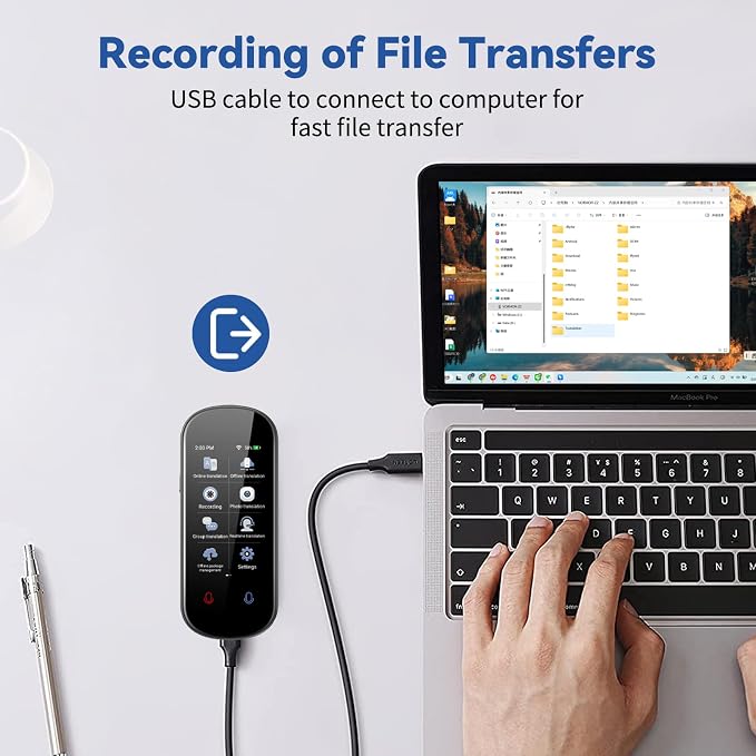 Language Translator Device, 150 Language Real-Time Voice Translator Upgraded - Image 7