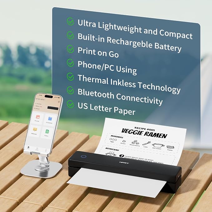 HPRT Inkless Portable Printer Wireless - Image 7