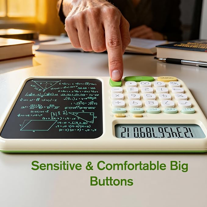 Desk Basic Calculator with Notepad - Image 5