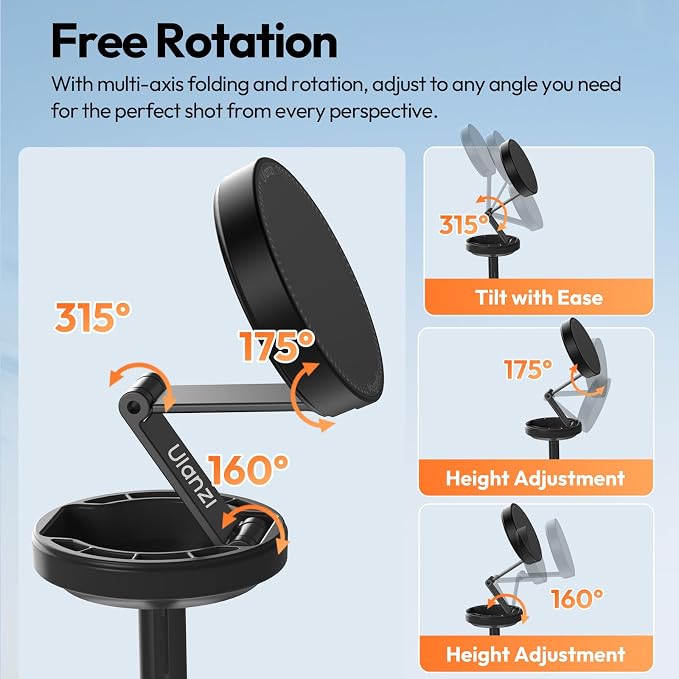 ULANZI Magnetic Phone Tripod, MT85 Auto Open Tripod - Image 8