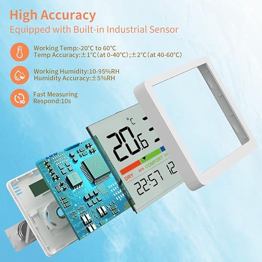 NOKLEAD Indoor Hygrometer Thermometer - Image 6