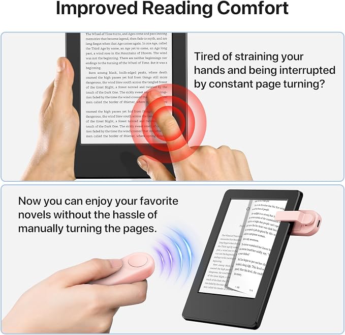 RF Remote Control Page Turner for Kindle Paperwhite Accessories Ipad Reading - Image 7