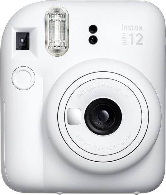 Fujifilm Instax Mini 12 Instant Film Camera, Clay White by FUJIFILM