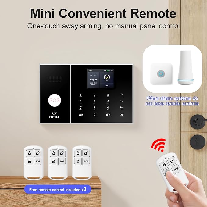 Wireless Alarm System for Home Security, WiFi+GSM/4G - Image 7