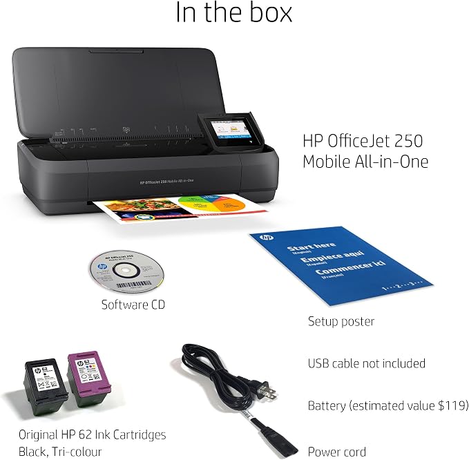 HP OfficeJet 250 Portable Printer - Image 7