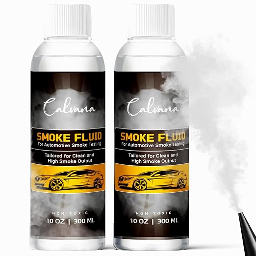 Calvana (2-Pack 10 fl.oz Smoke Machine Liquid, Oil Leak Detection Kit, by Calvana