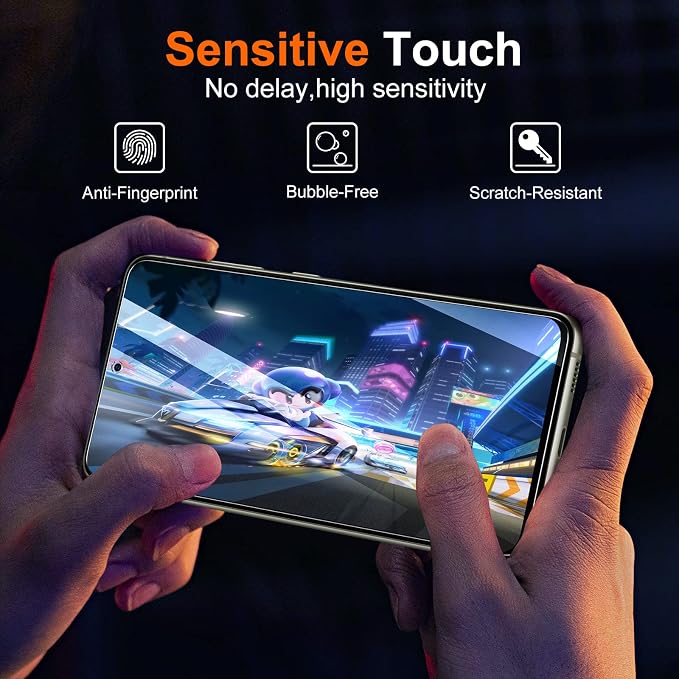 UniqueMe for Samsung Galaxy S21 FE 5G Screen Protector, Tempered Glass and - Image 4