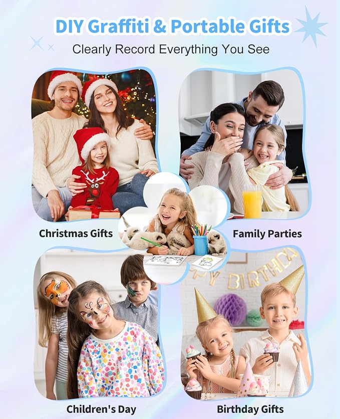 Digital Camera for Kids Instant Print, 48MP Dual-Lens Kids Camera for Girls - Image 6