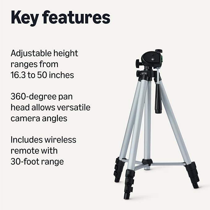 Amazon Basics 50" Lightweight Tripod - Image 2