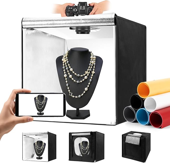 Photo Light Box, Portable 12/16/20/24/32 Inch Photo Studio Light Box, Shooting by Unknown