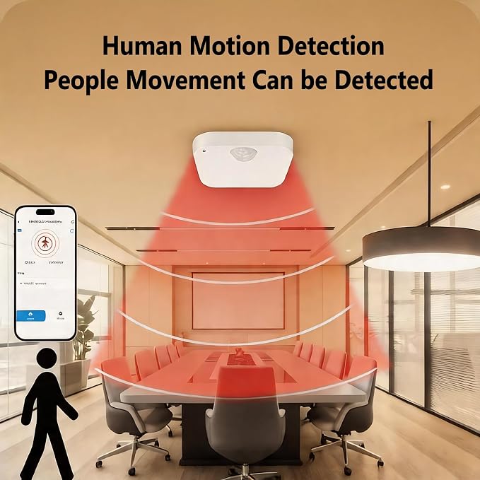 Zigbee Wireless Human Presence Sensor, Smart mmWave Radar & PIR Motion Sensor - Image 6