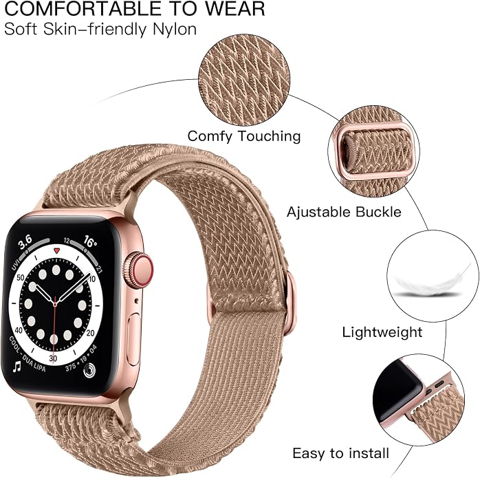 Lerobo Stretchy Nylon Solo Loop Band, Compatible - Image 2